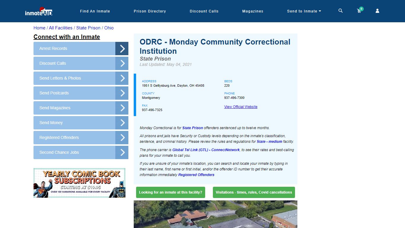 ODRC - Monday Community Correctional Institution & Inmate Search ...